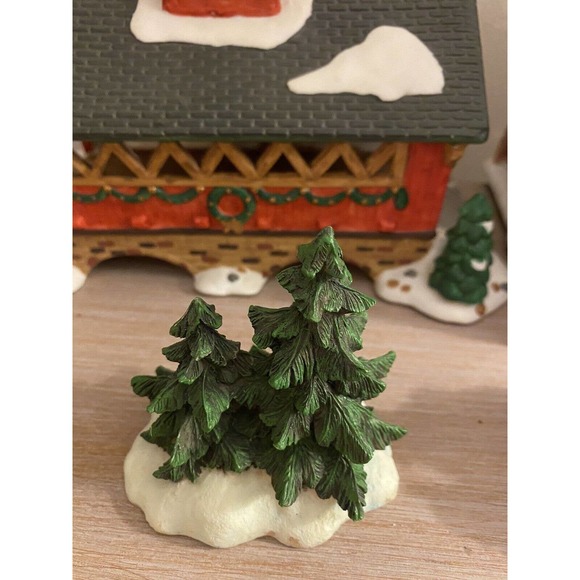 Dept 56 Lighted Church, Christmas Village Bridge, Sleigh, Kids, Carolers, & Snow - Picture 4 of 11